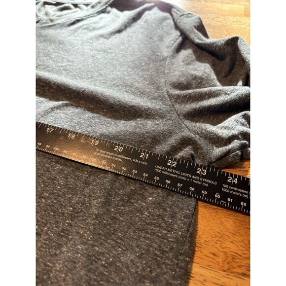 SPRING & MERCER Heathered Grey V Neck Minimalist Classic Staple T-Shirt Mens XL - Picture 5 of 7